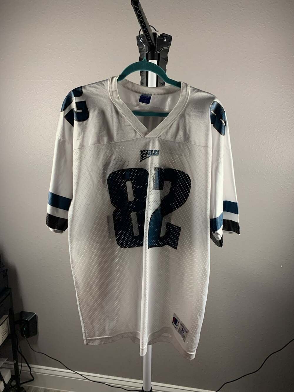 Vintage 90s Philadelphia Eagles #82 Mesh Football Jersey by Champion